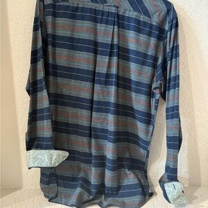 Scotch & Soda Blue Striped Casual Button Down Shirt